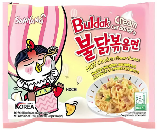 SAMYANG - Buldak Creamy Carbonara Hot Chicken Flavor Ramen 140g